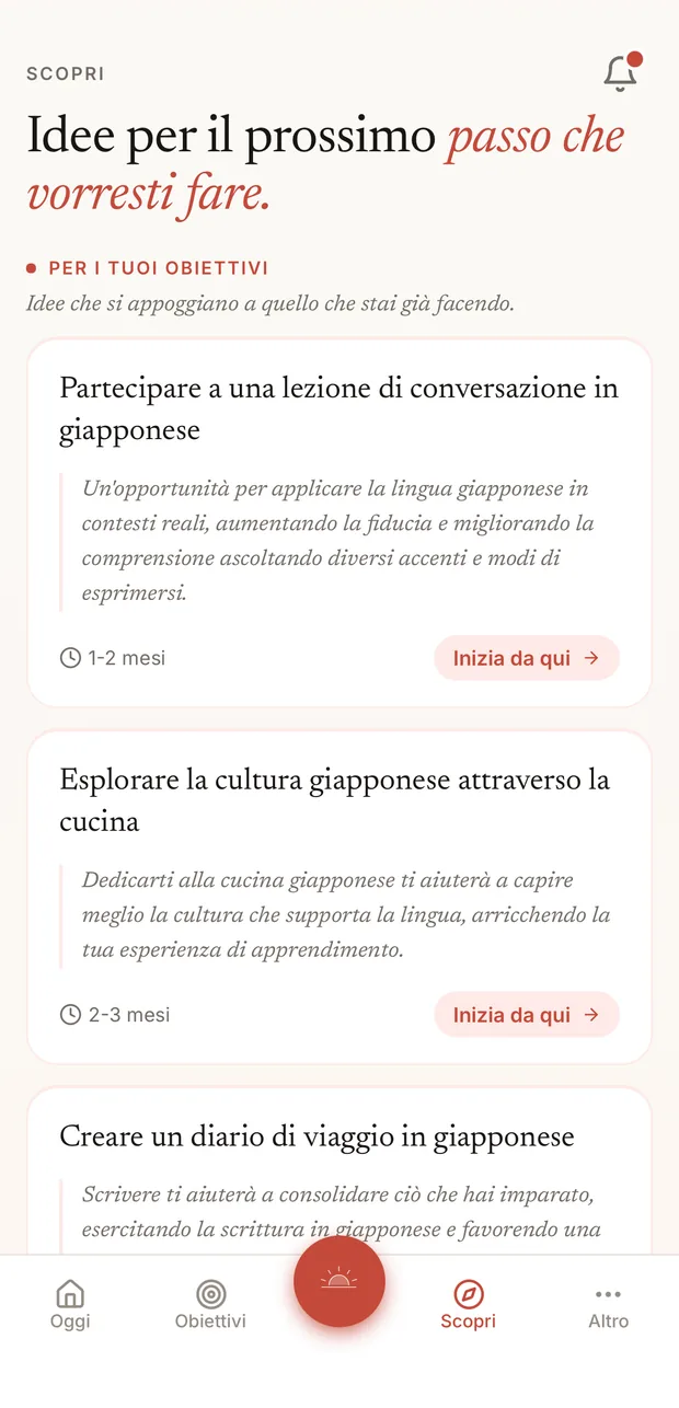 Idee per il prossimo passo